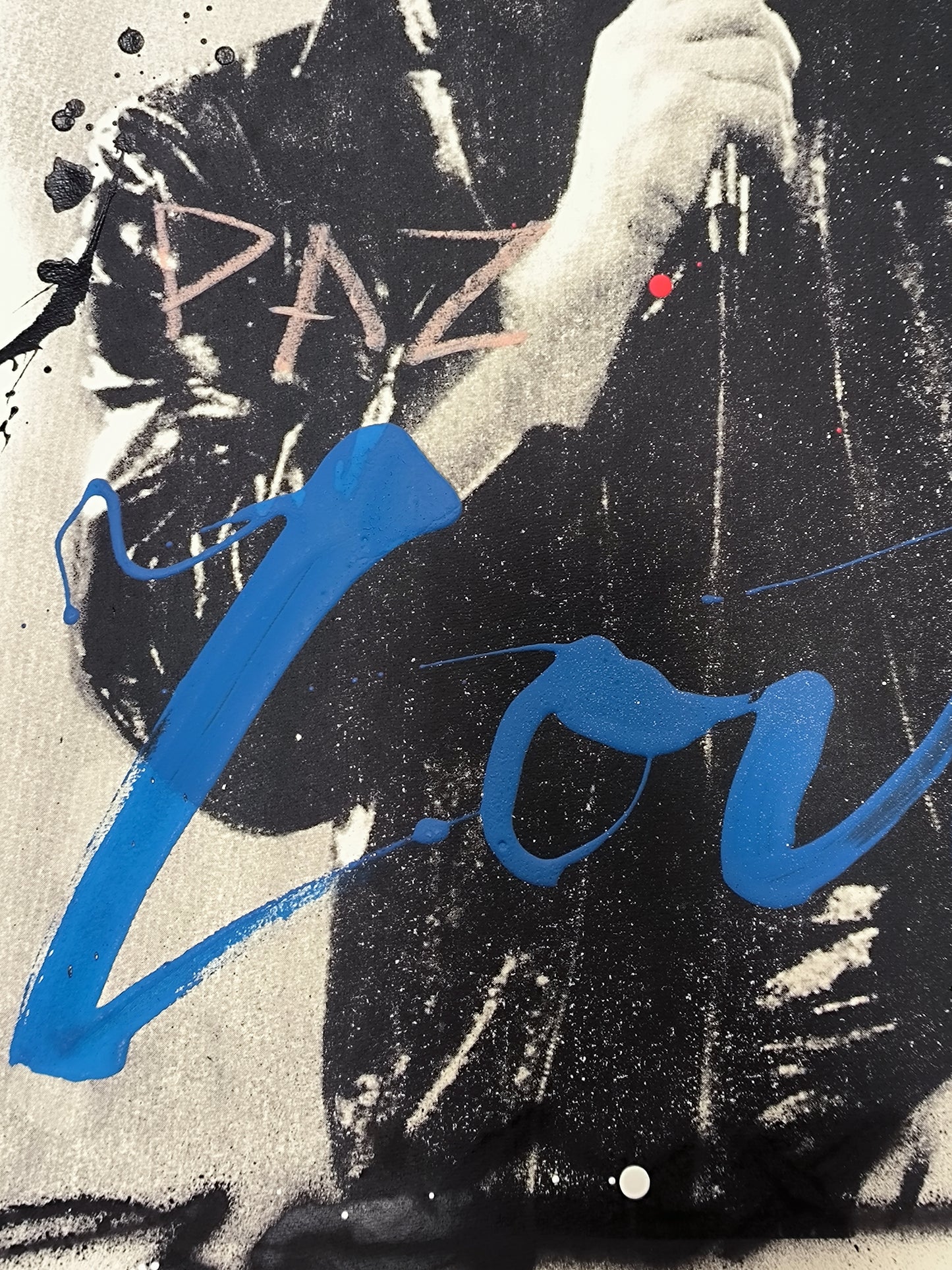 Bono - Retrato print (original painting on paper) Arte Urbano Barcelona