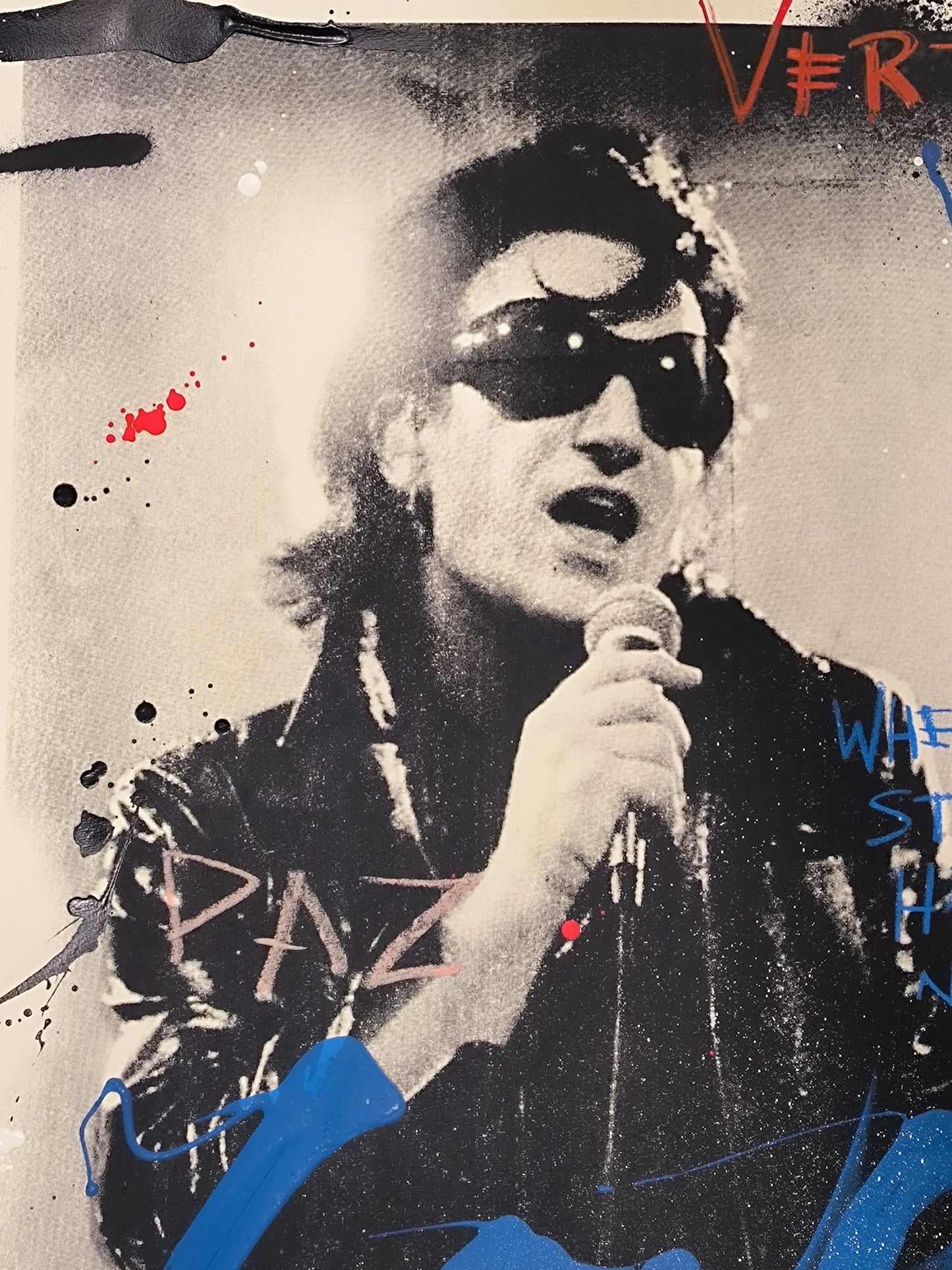 Bono - Retrato print (original painting on paper) Arte Urbano Barcelona