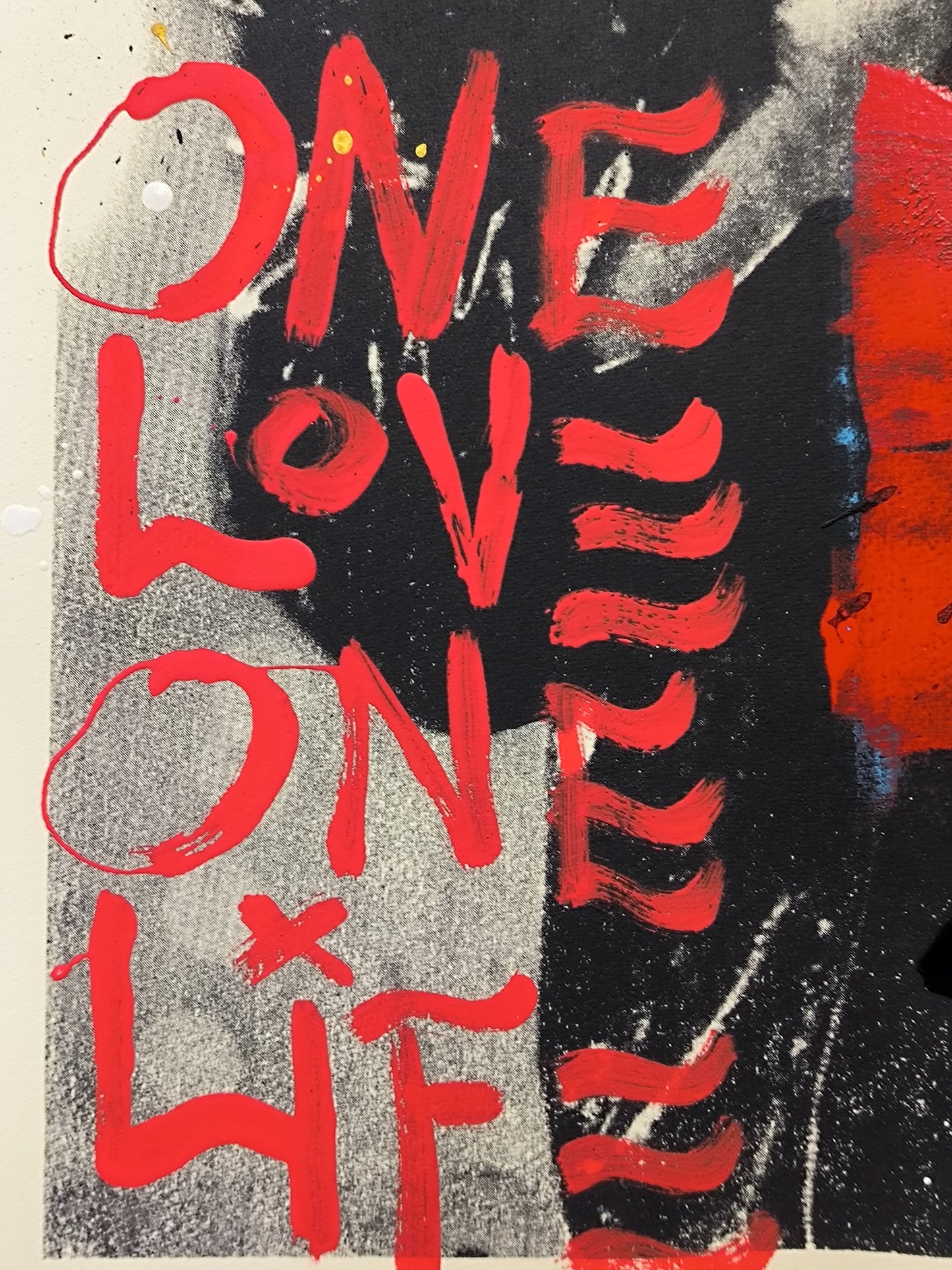 Bono - Retrato print (original painting on paper) Arte Urbano Barcelona