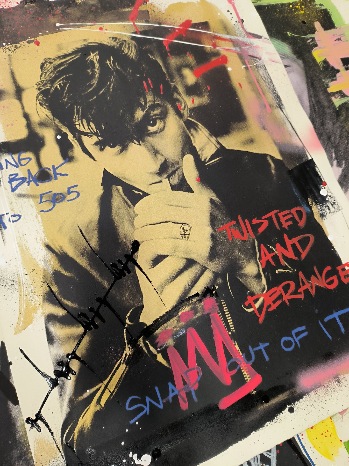 Alex Turner, Artic Monkeys - Arte Urbano Barcelona. Retrato print (original painting on paper)