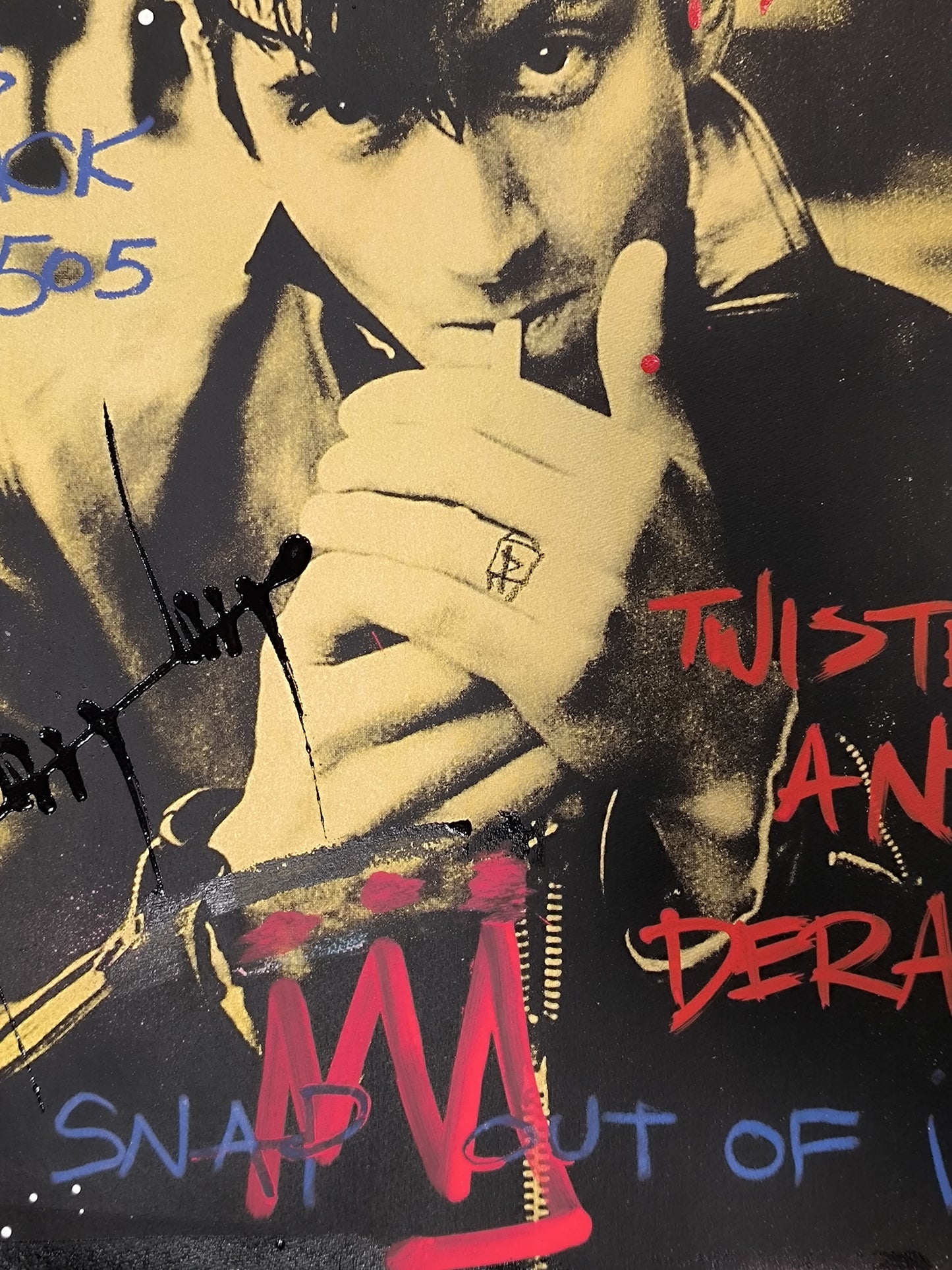 Alex Turner, Artic Monkeys - Arte Urbano Barcelona. Retrato print (original painting on paper)