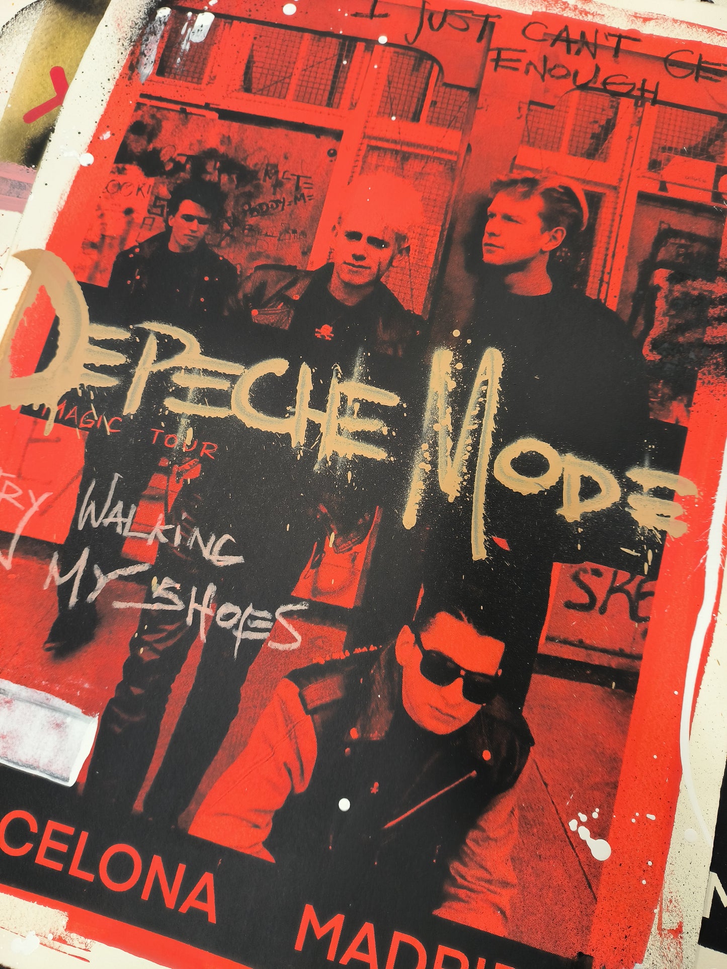 Depeche Mode - Retrato print (original painting on paper) Arte Urbano Barcelona