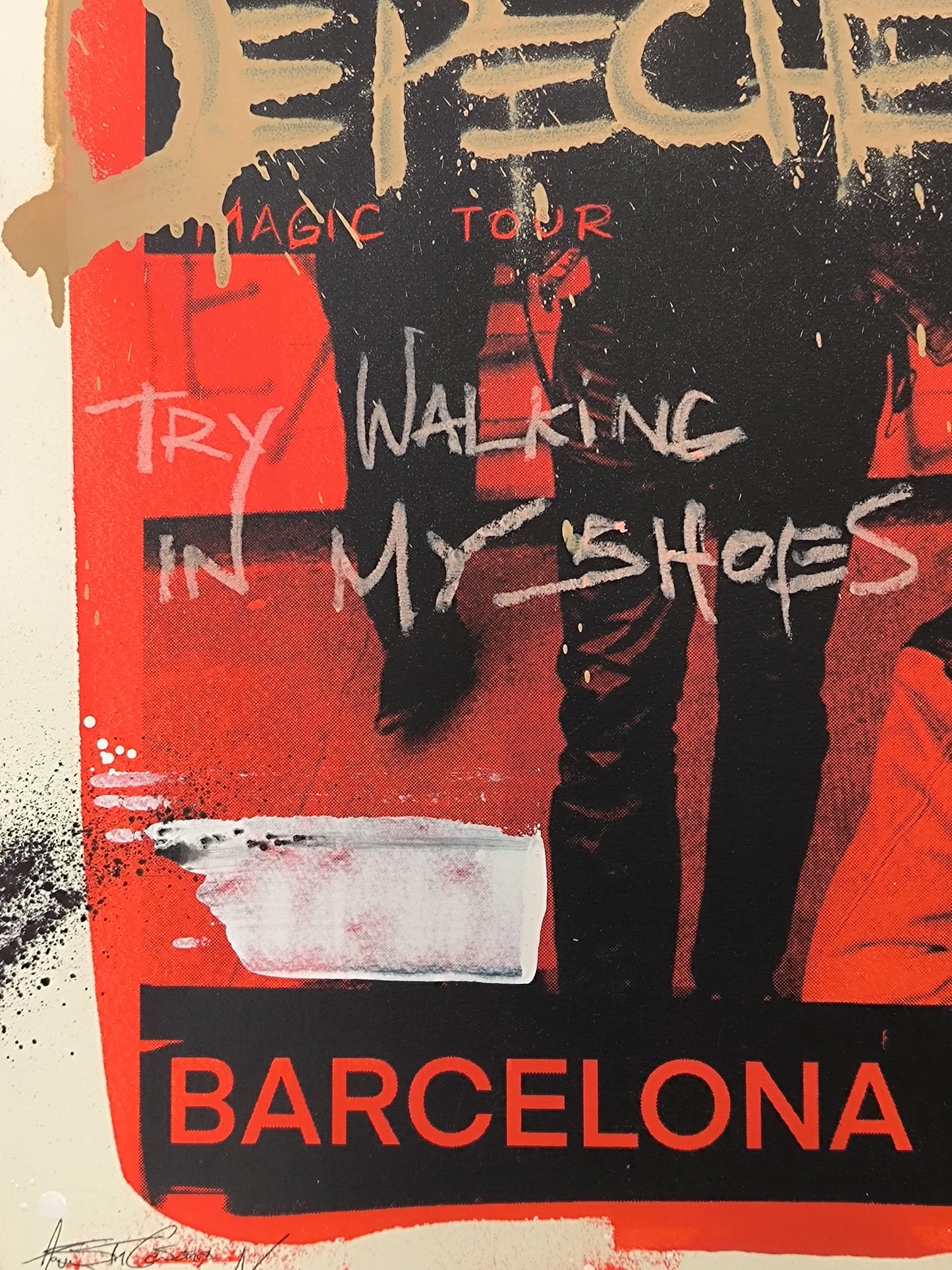 Depeche Mode - Retrato print (original painting on paper) Arte Urbano Barcelona