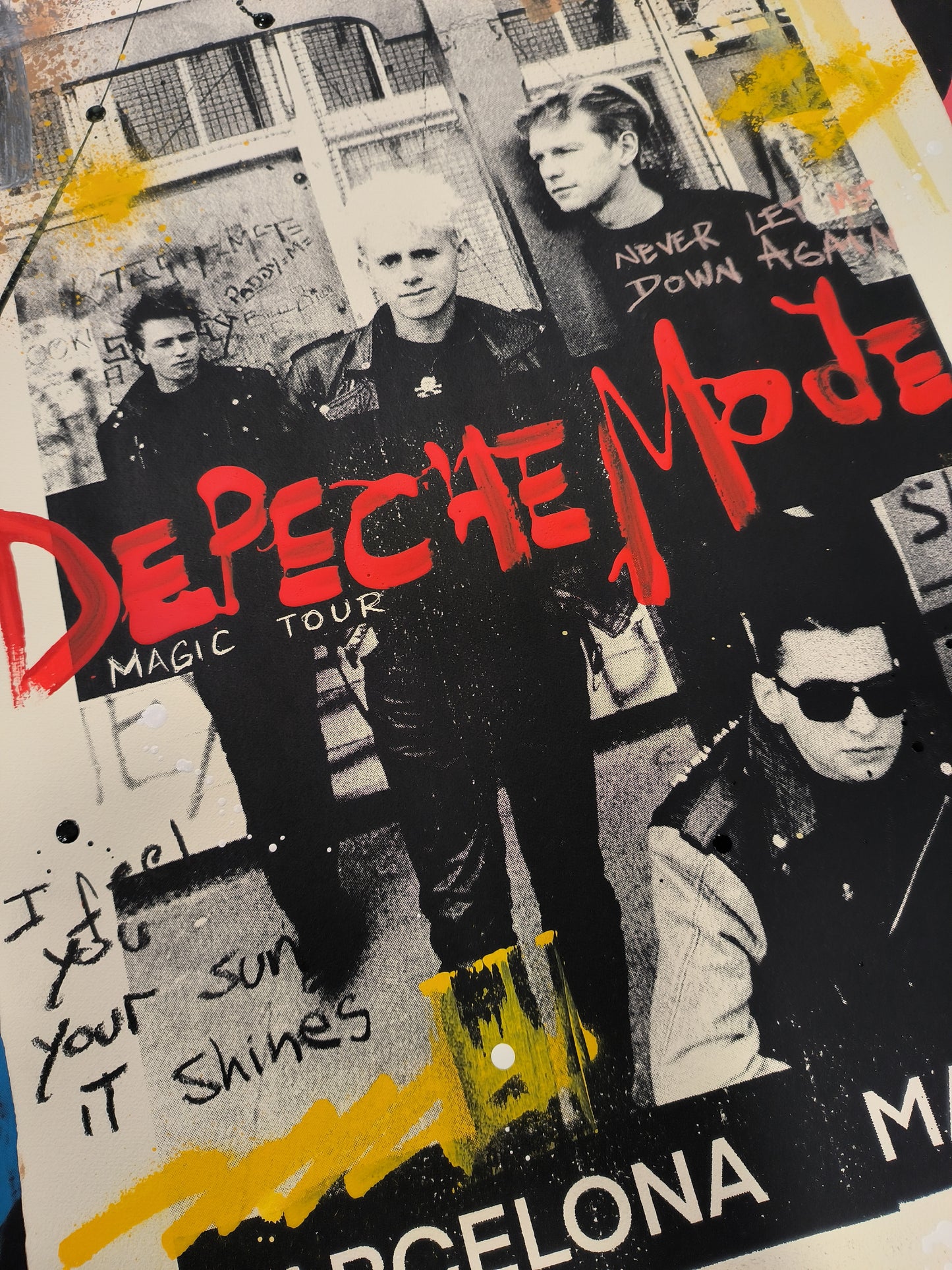 Depeche Mode - Retrato print (original painting on paper) Arte Urbano Barcelona