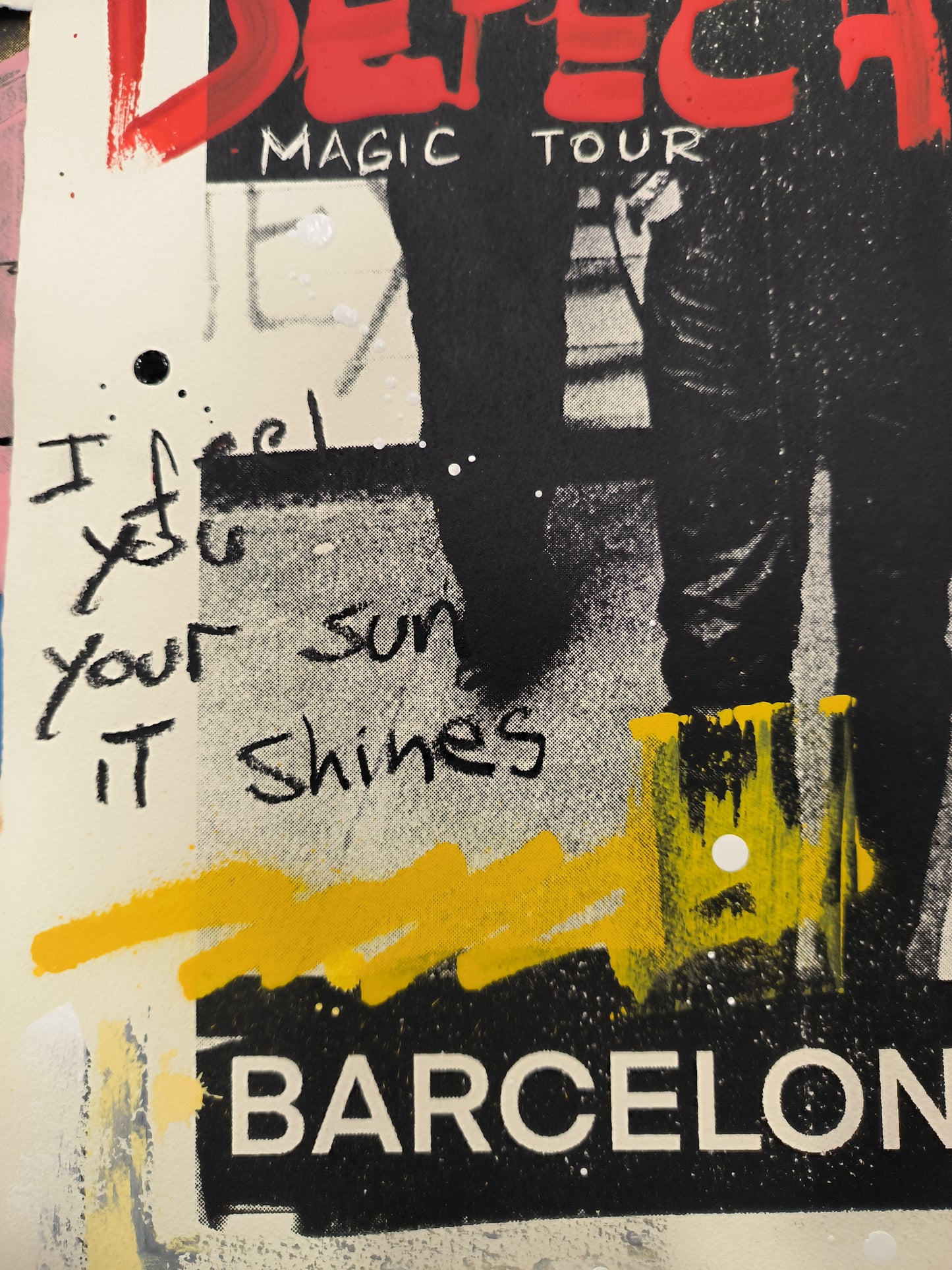 Depeche Mode - Retrato print (original painting on paper) Arte Urbano Barcelona