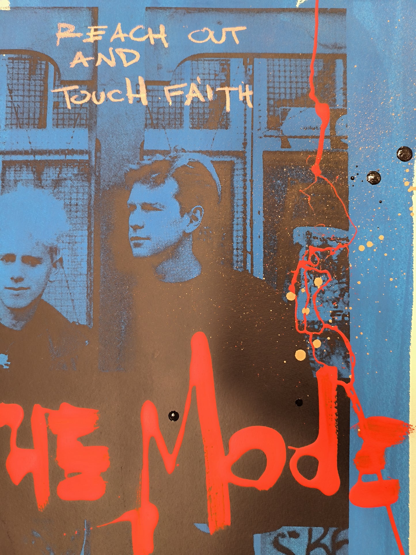 Depeche Mode - Retrato print (original painting on paper) Arte Urbano Barcelona