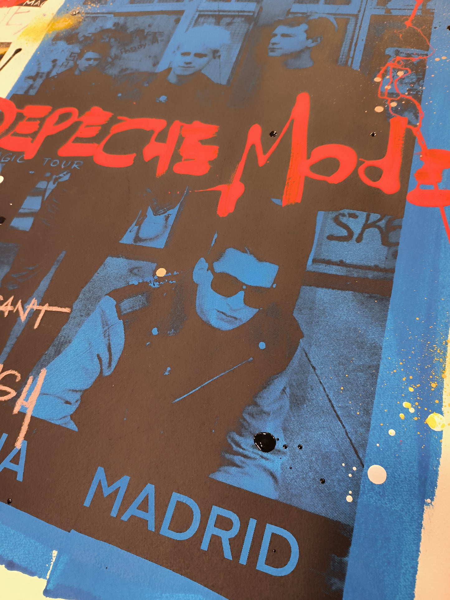 Depeche Mode - Retrato print (original painting on paper) Arte Urbano Barcelona