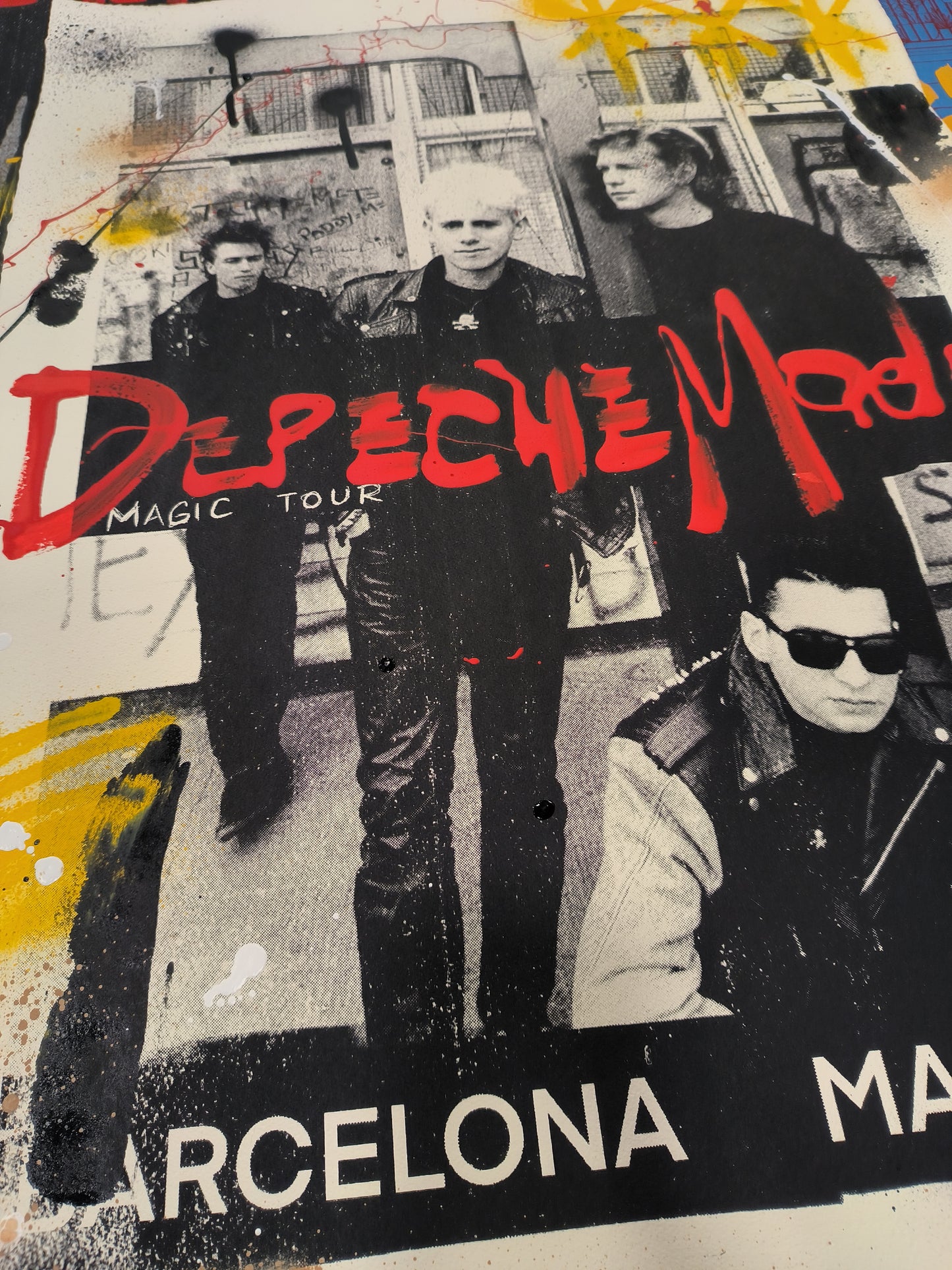 Depeche Mode - Retrato print (original painting on paper) Arte Urbano Barcelona