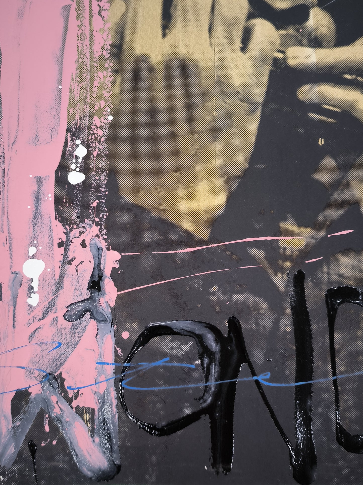 Stevie Wonder - Retrato print (original painting on paper) Arte urbano Barcelona