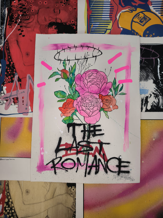 The Last Romance - Retrato print (original painting on paper) Arte Urbano Barcelona