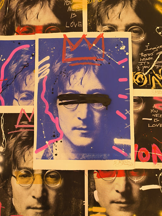 John Lennon - Retrato print (original painting on paper) Arte Urbano Barcelona