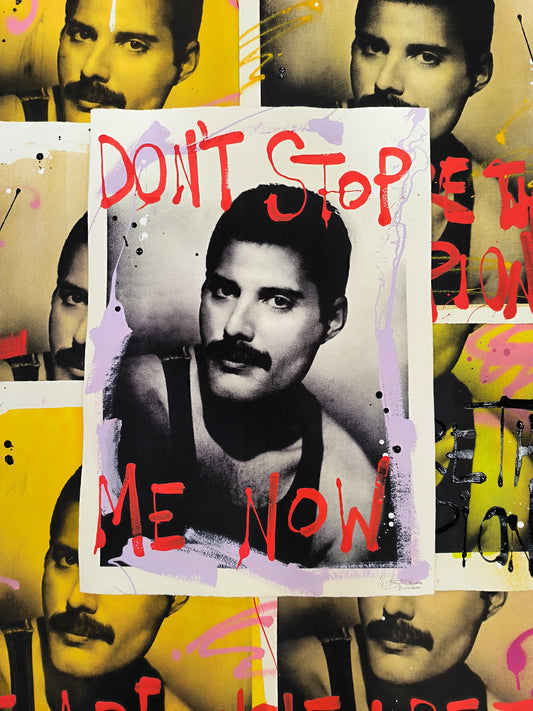Freddie Mercury - Queen: Arte Urbano Barcelona. Retrato print (original painting on paper)