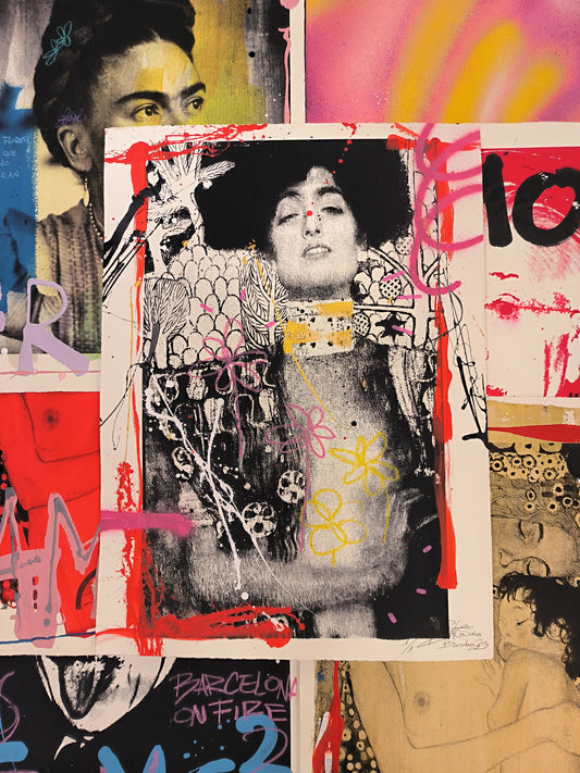 "Judith I" de Gustav Klimt - Retrato print (original painting on paper) Arte Urbano Barcelona