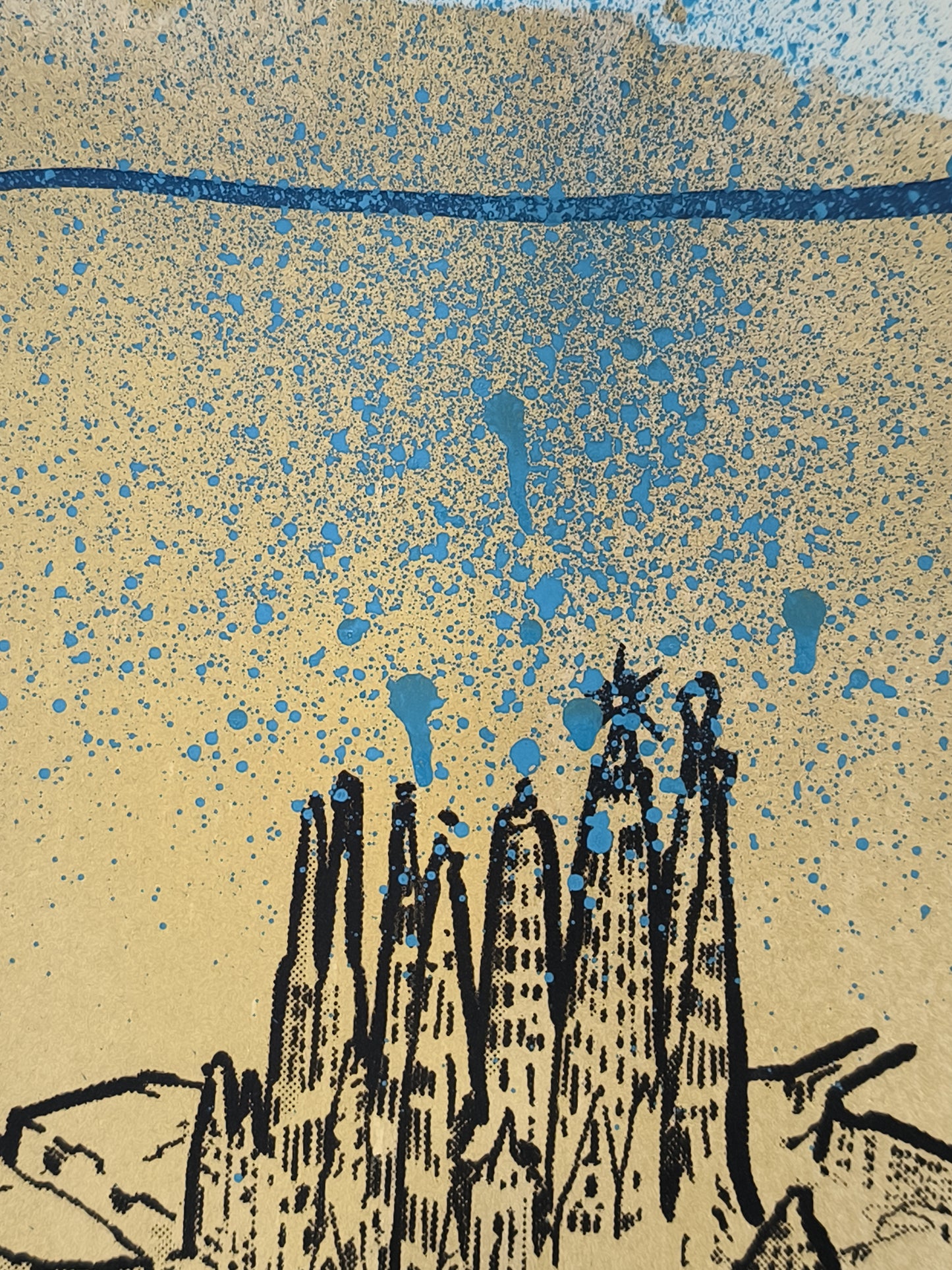 L'Eixample: Un viaje por la Barcelona de Gaudí - Retrato print (original painting on paper) Arte Urbano Barcelona