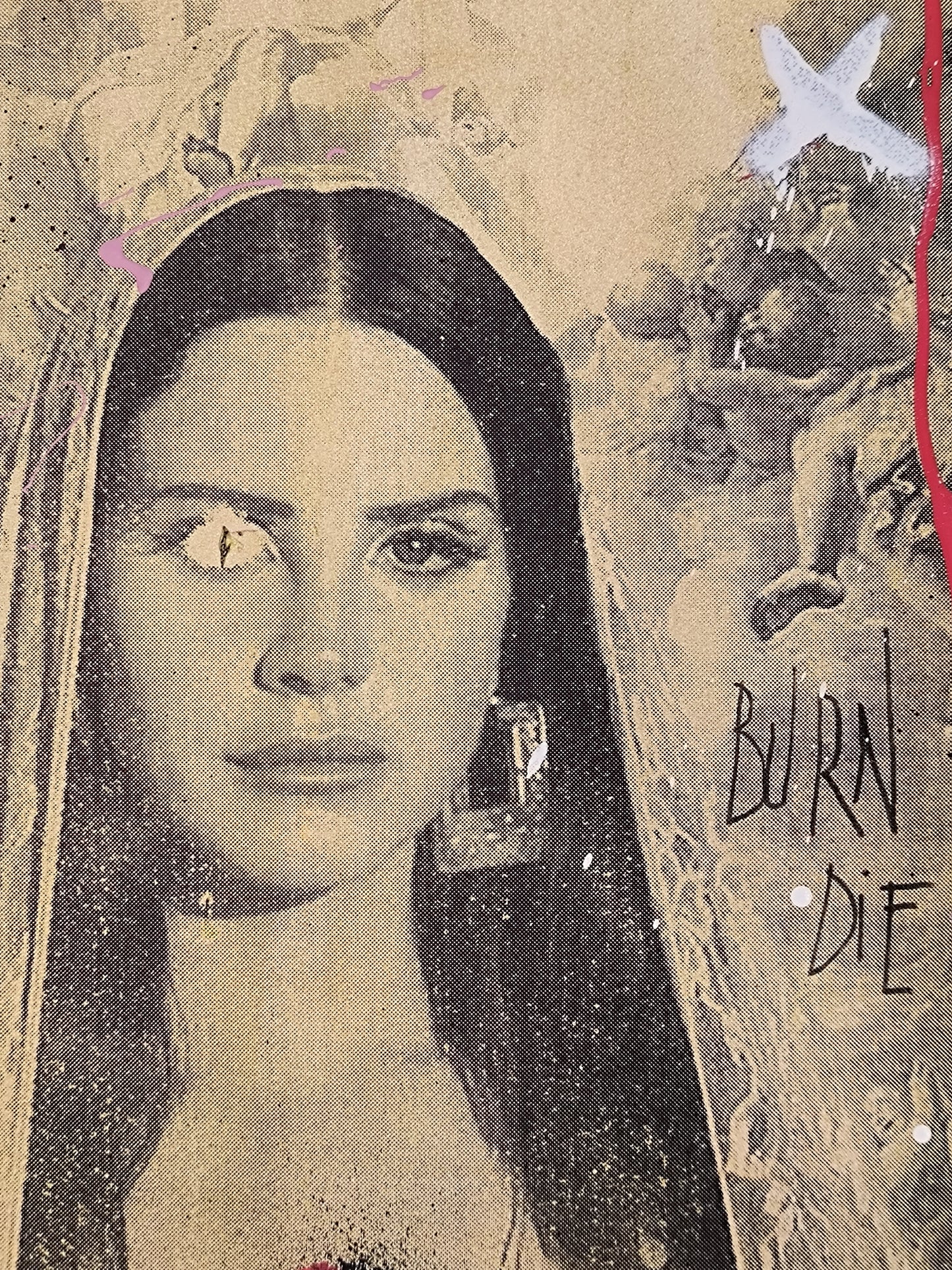 Lana del Rey - Retrato print (original painting on paper) Arte Urbano Barcelona