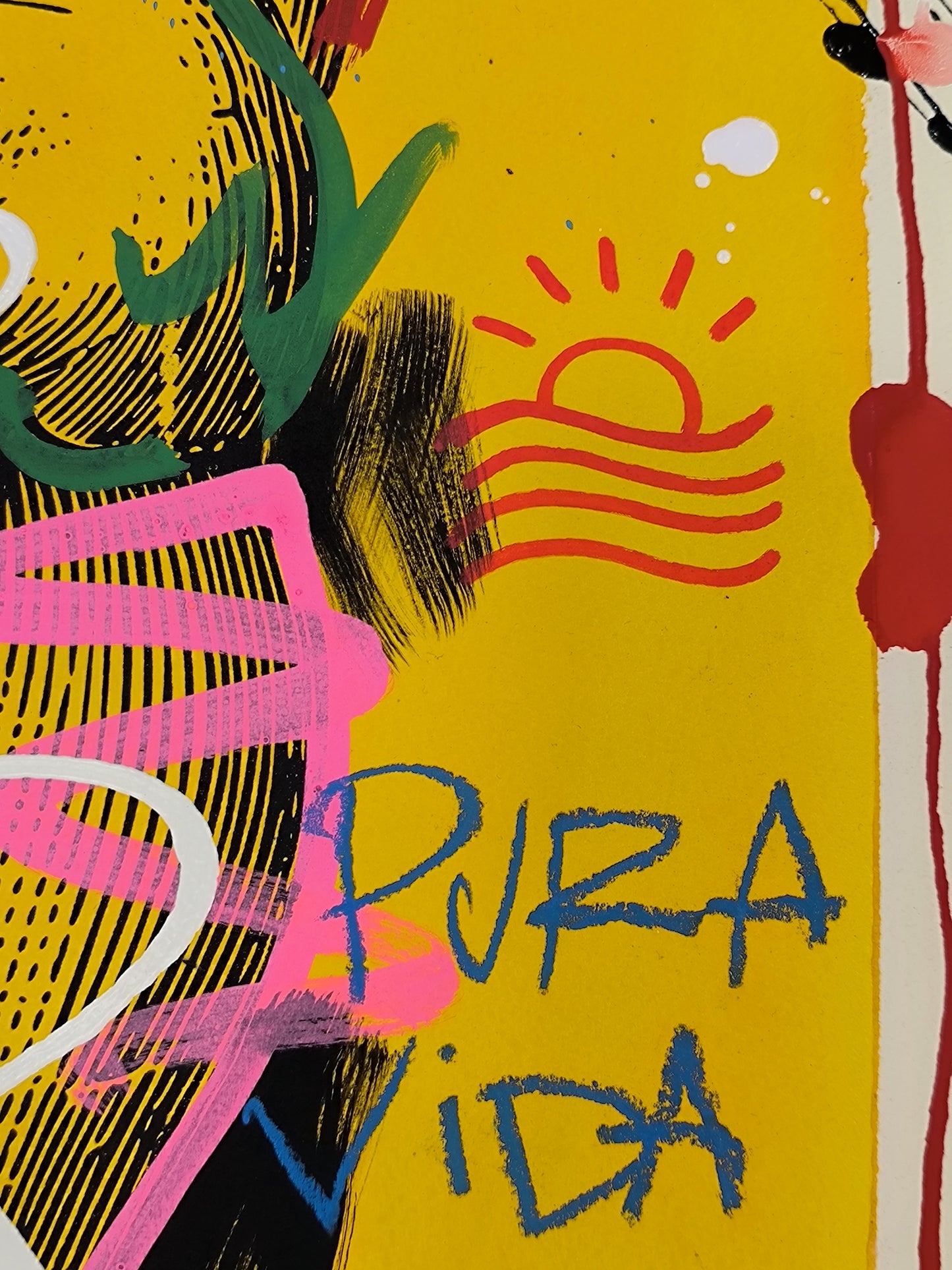 Corazón Anatómico - Retrato print (original painting on paper) Arte Urbano Barcelona