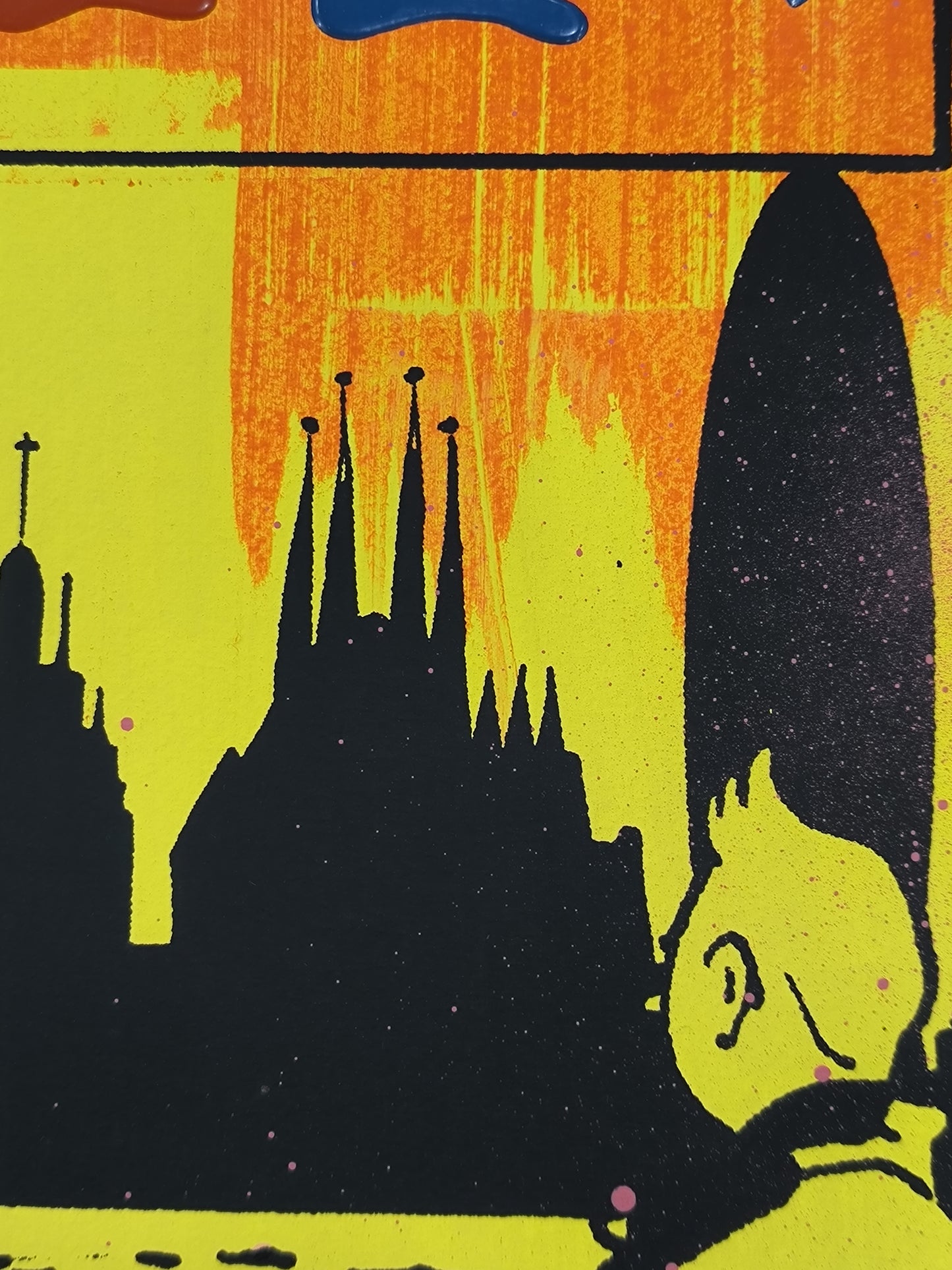 Tintin - Retrato print (Original painting on paper) contemporary art Barcelona