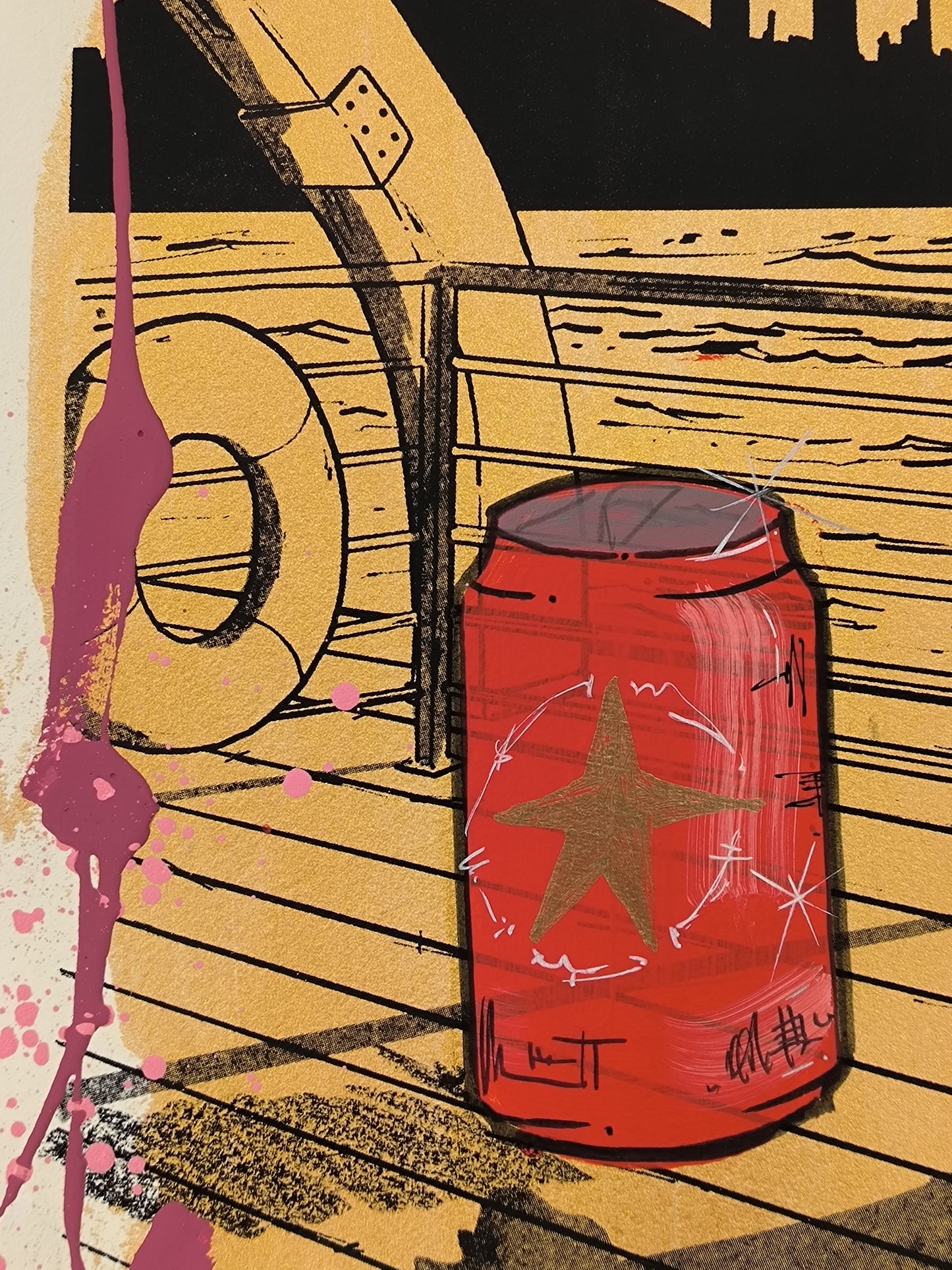 Tintin - Retrato print (Original painting on paper) contemporary art Barcelona