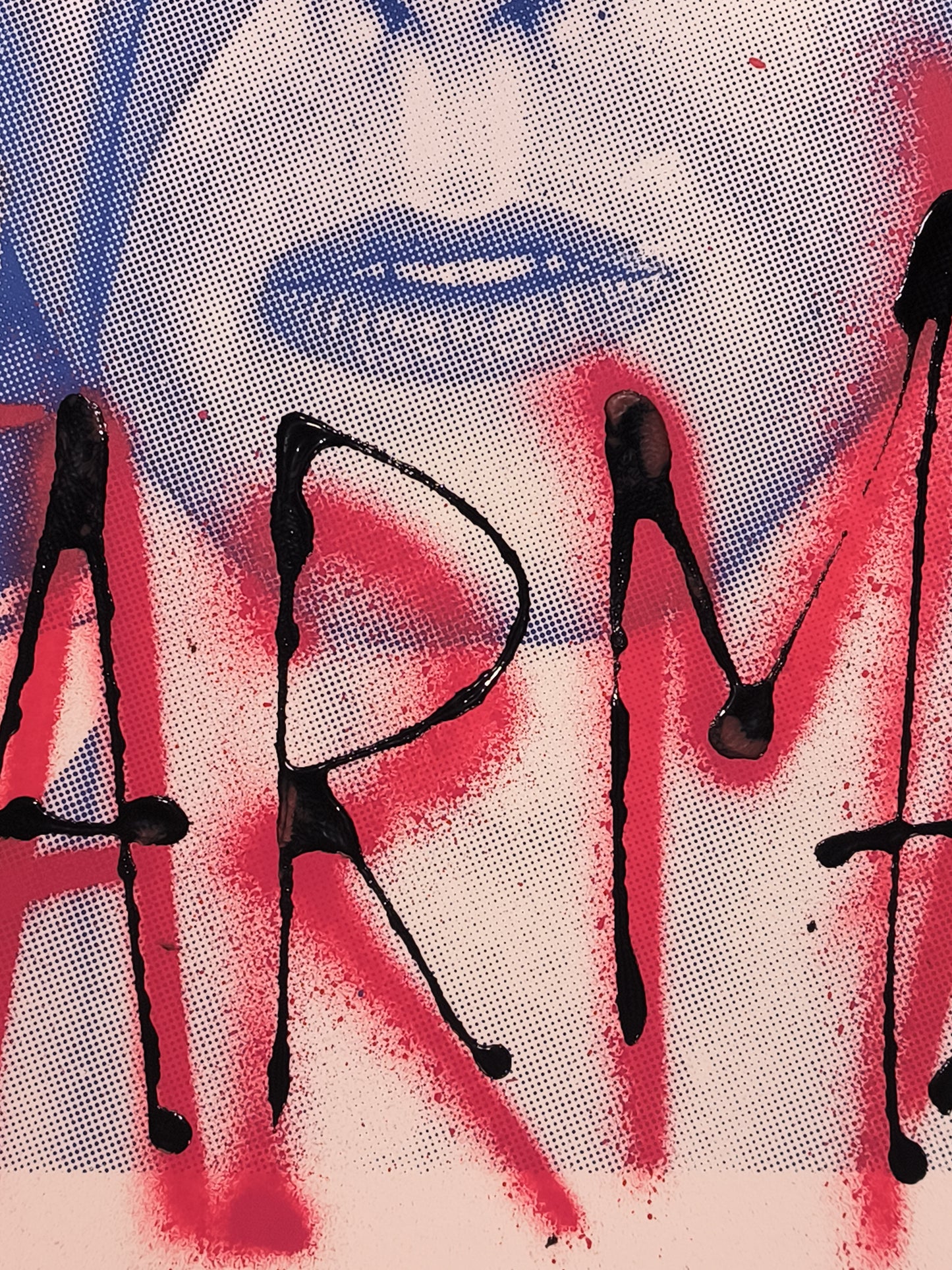 David Bowie (Young) - Retrato print (original painting on paper) Arte Urbano Barcelona