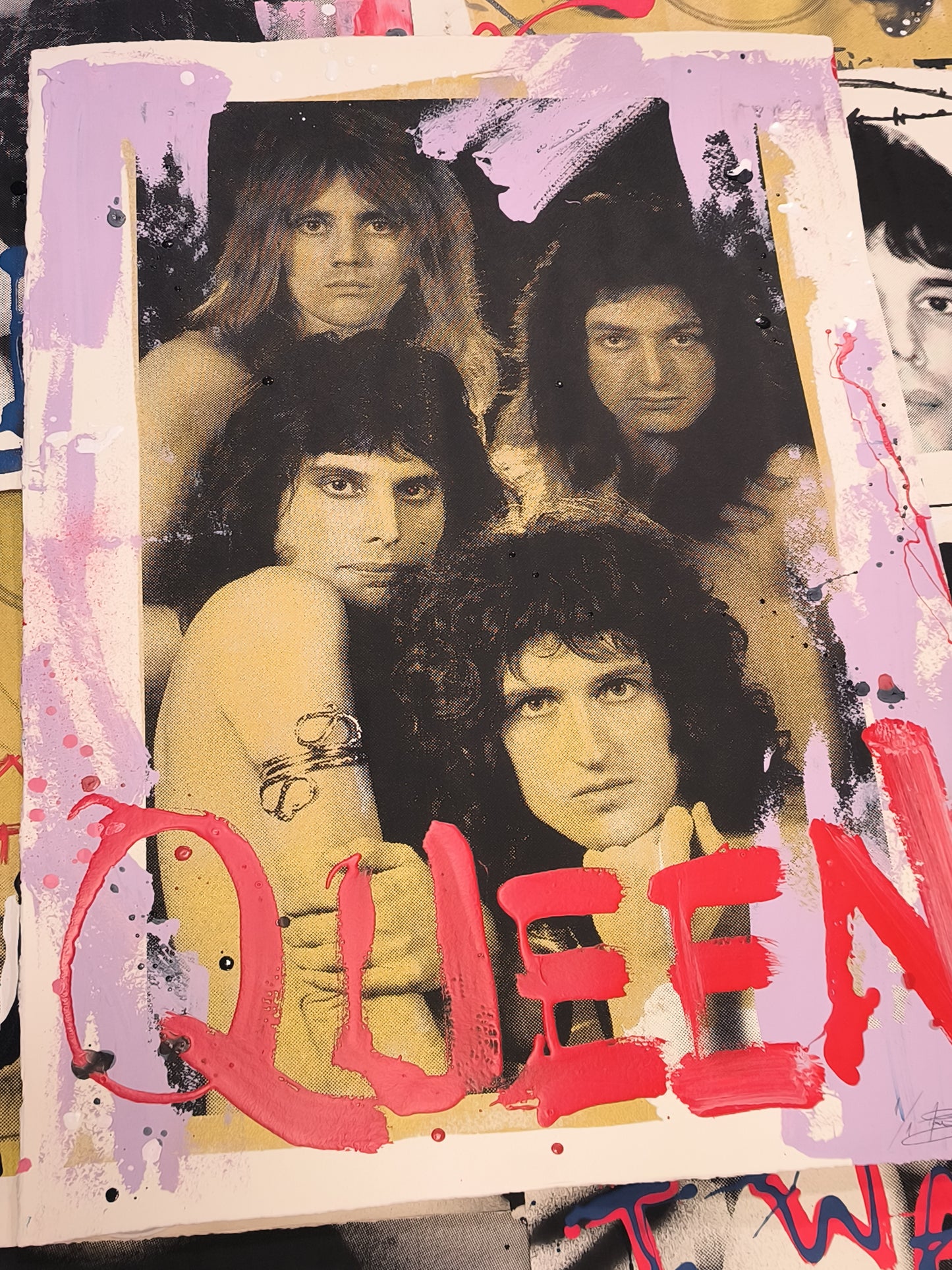 Queen - Retrato print (original painting on paper) Arte Urbano Barcelona