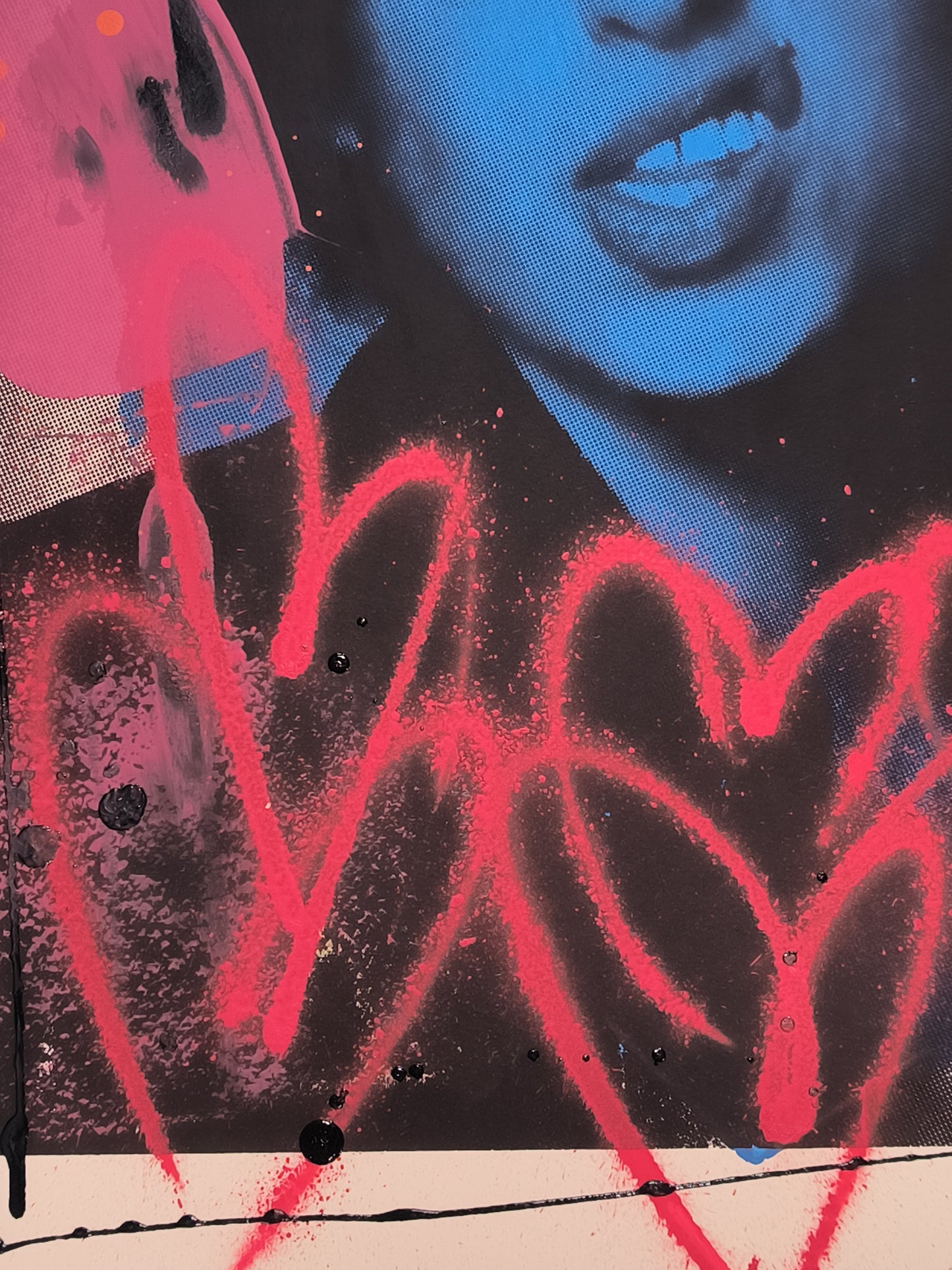 Amy Winehouse - Retrato Print (Original painting on paper) Arte Urbano Contemporaneo Barcelona