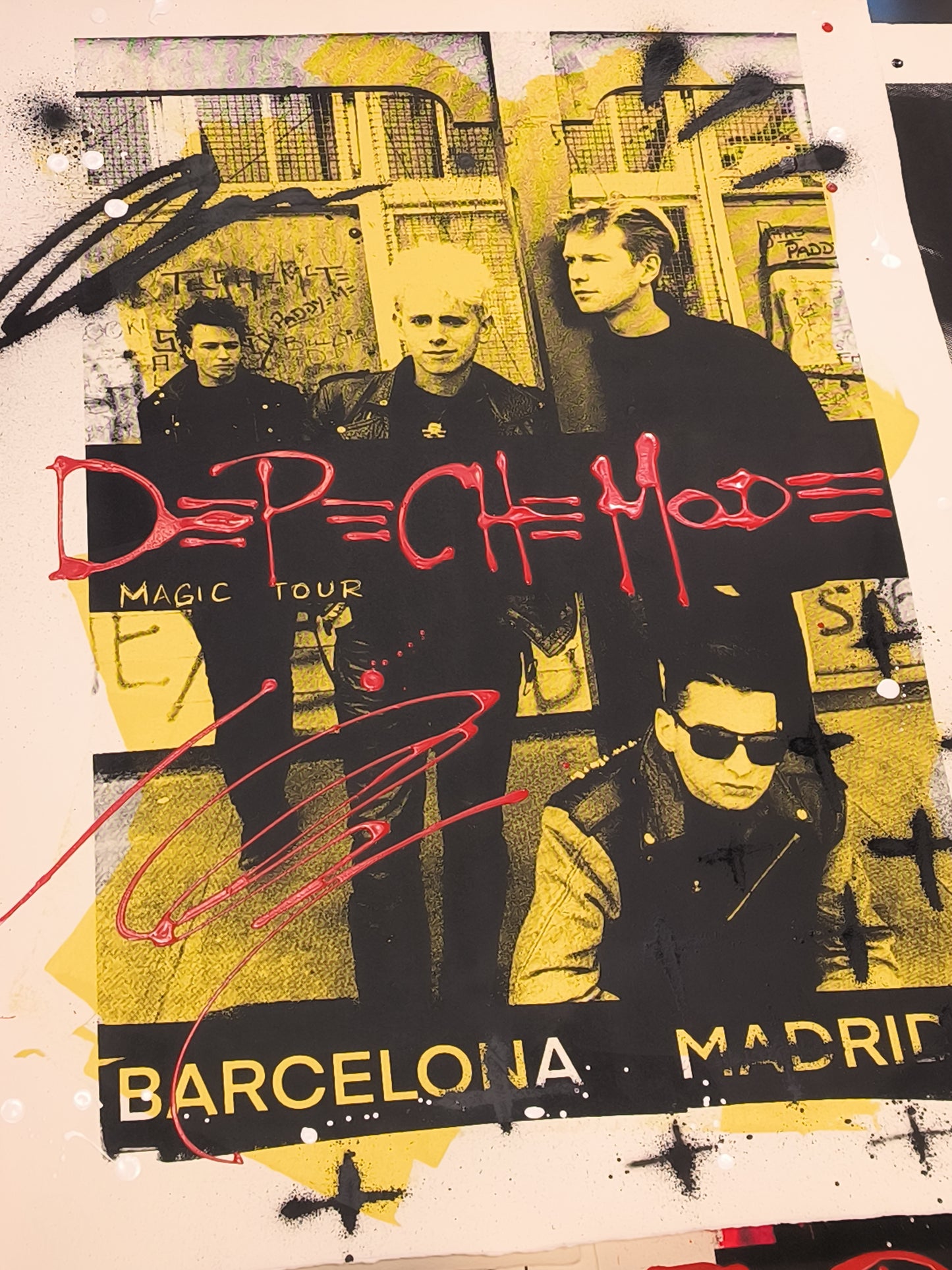 Depeche Mode - Retrato print (original painting on paper) Arte Urbano Barcelona