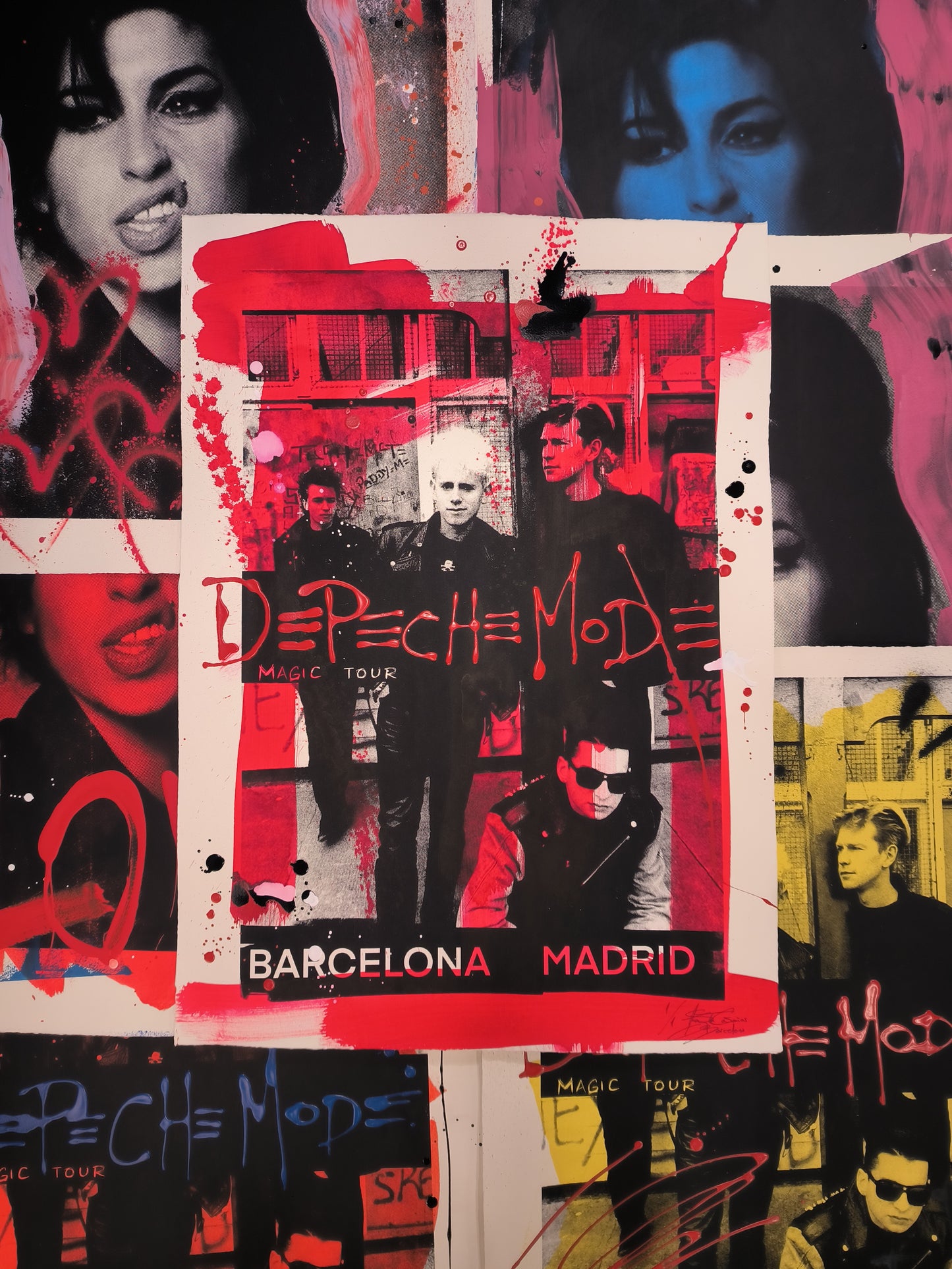 Depeche Mode - Retrato print (original painting on paper) Arte Urbano Barcelona