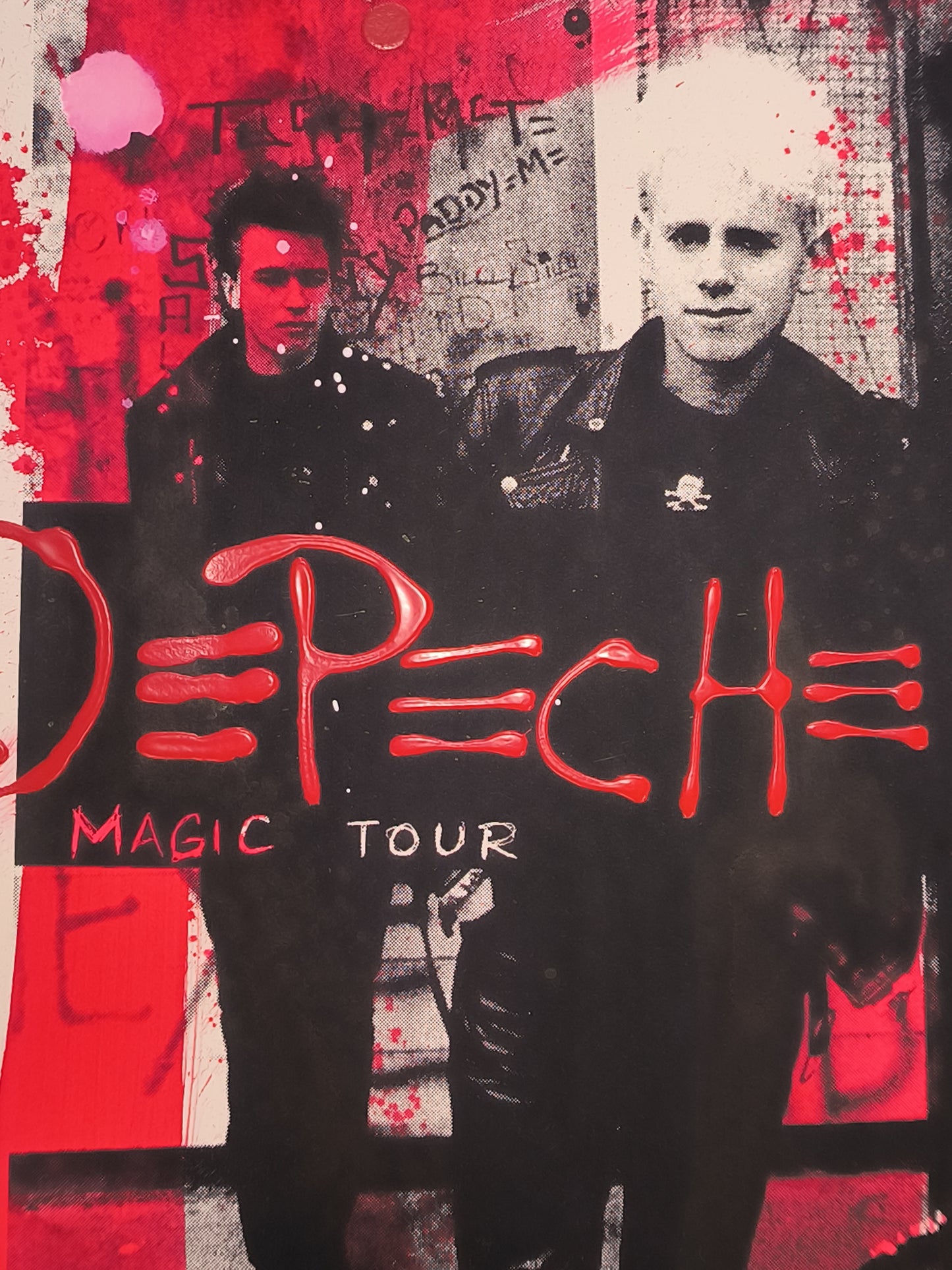 Depeche Mode - Retrato print (original painting on paper) Arte Urbano Barcelona