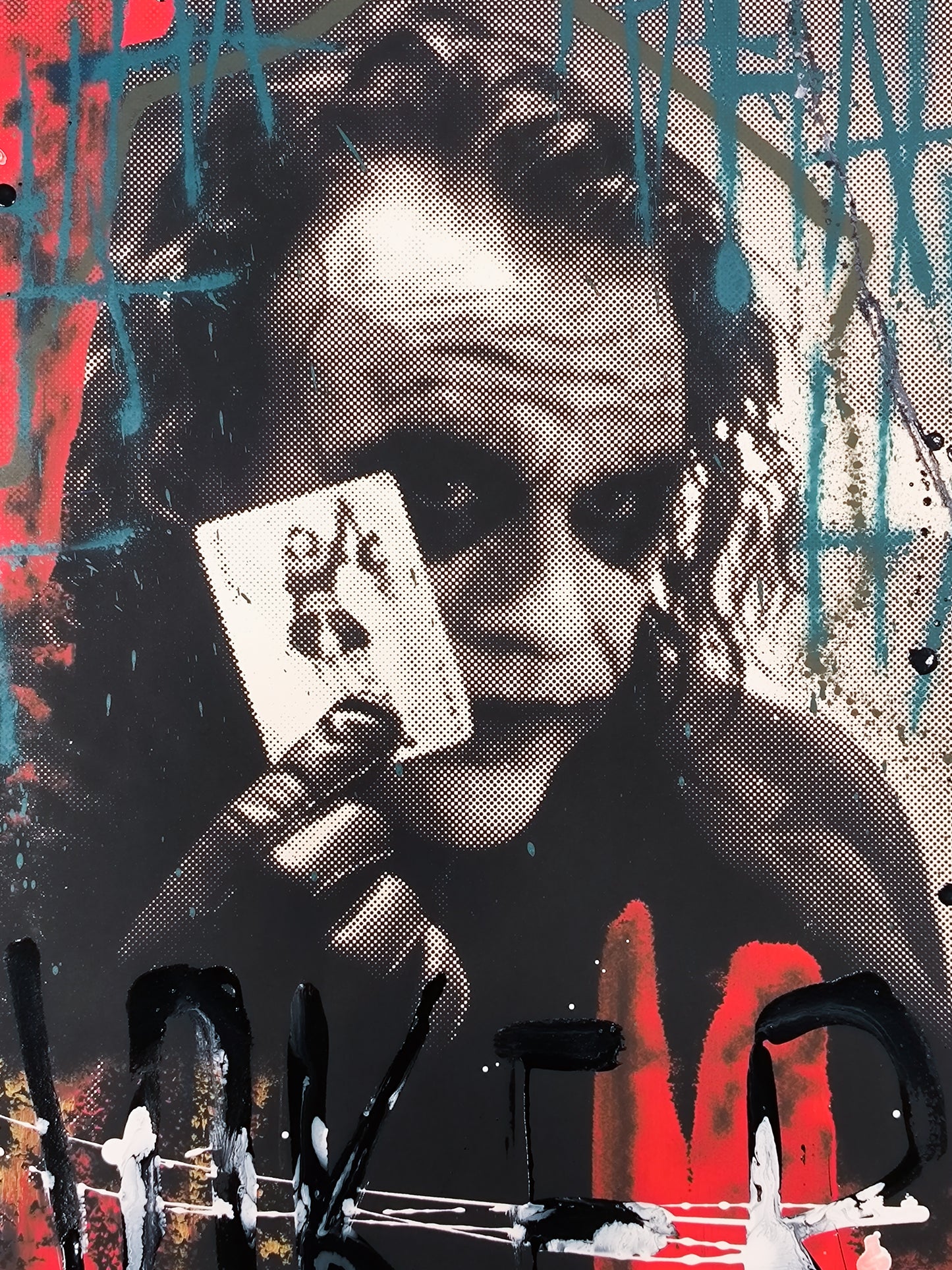 Joker - Retrato print (original painting on paper) Arte Urbano Barcelona