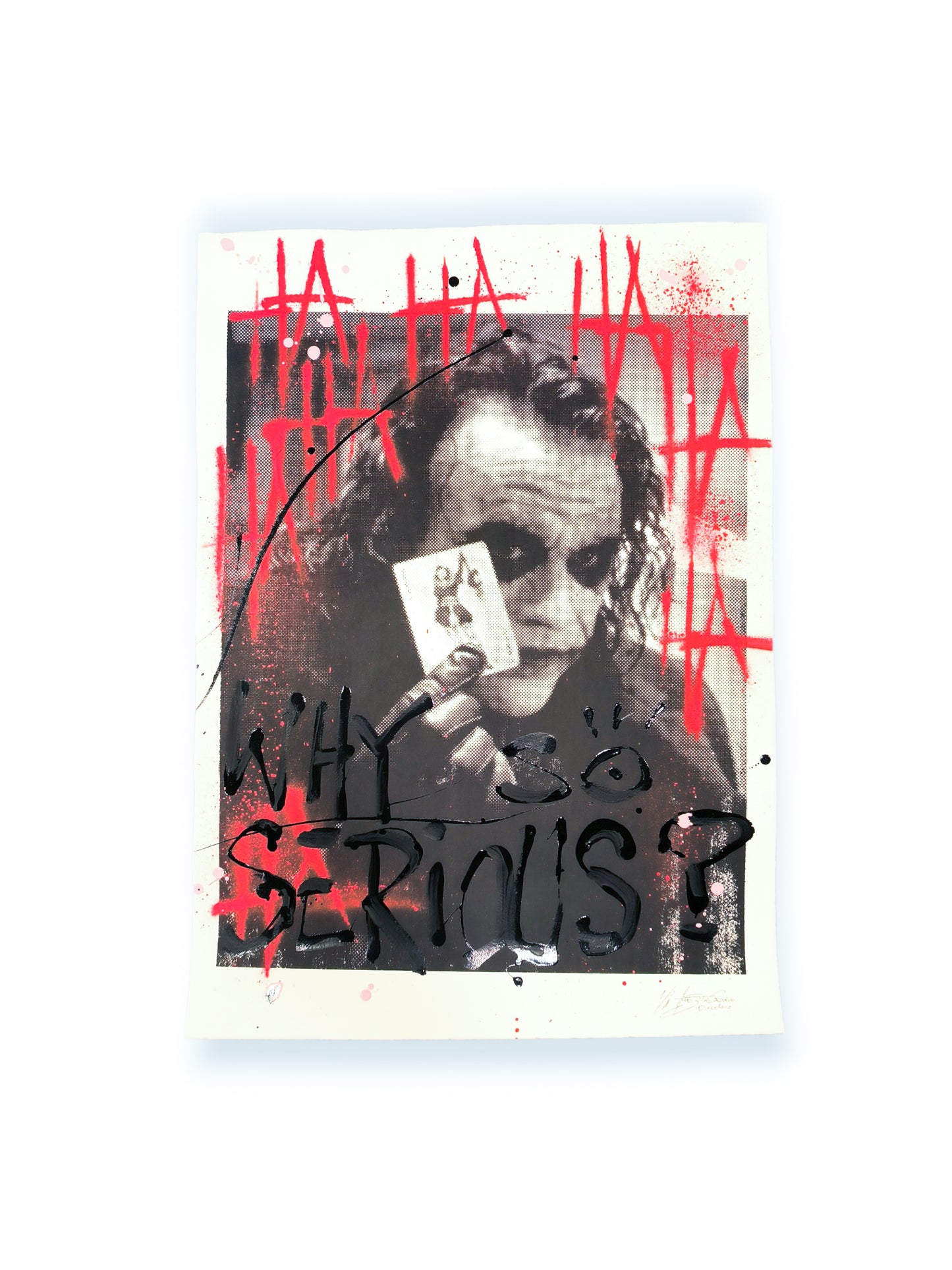 Joker - Retrato print (original painting on paper) Arte Urbano Barcelona