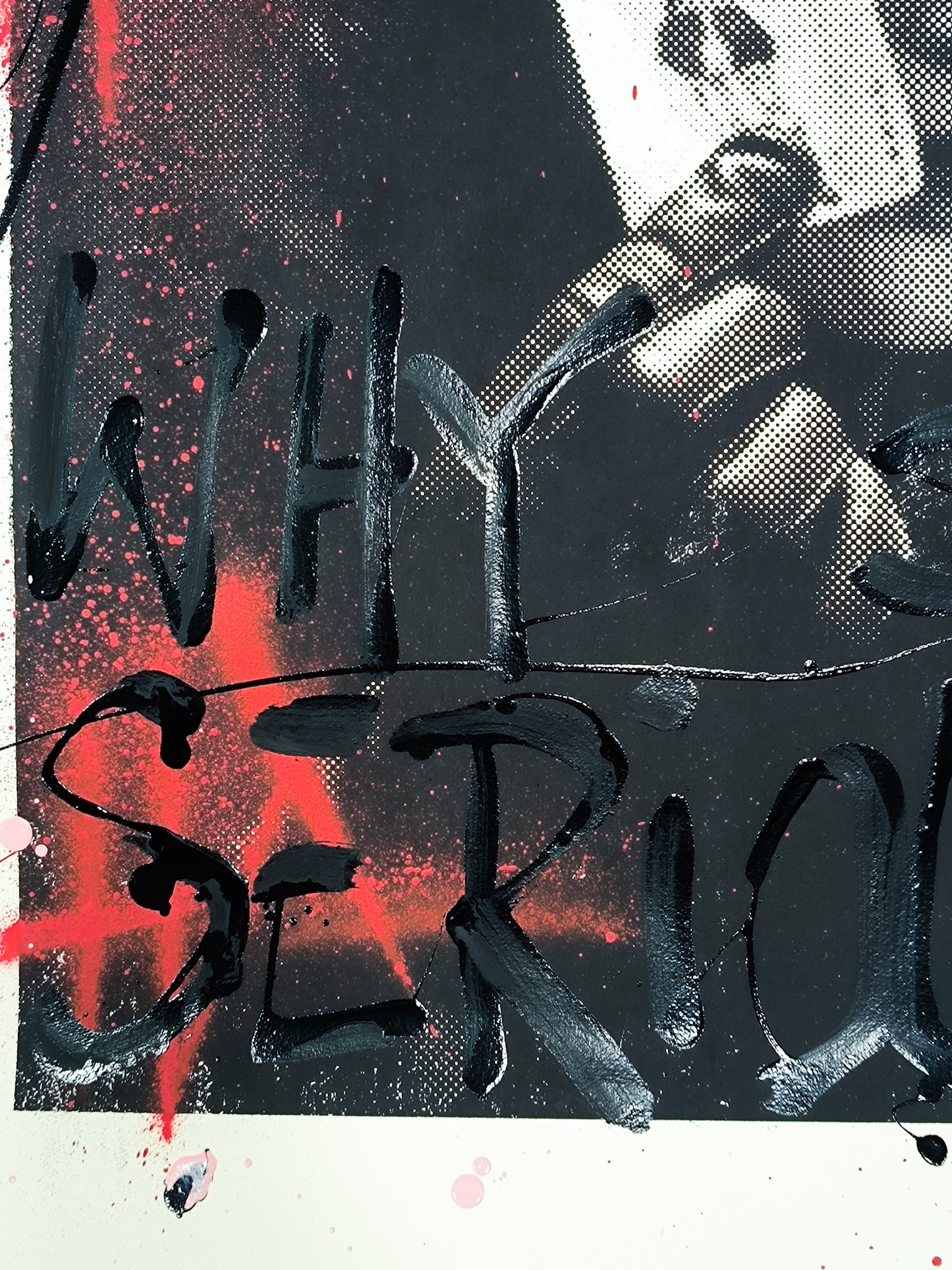 Joker - Retrato print (original painting on paper) Arte Urbano Barcelona