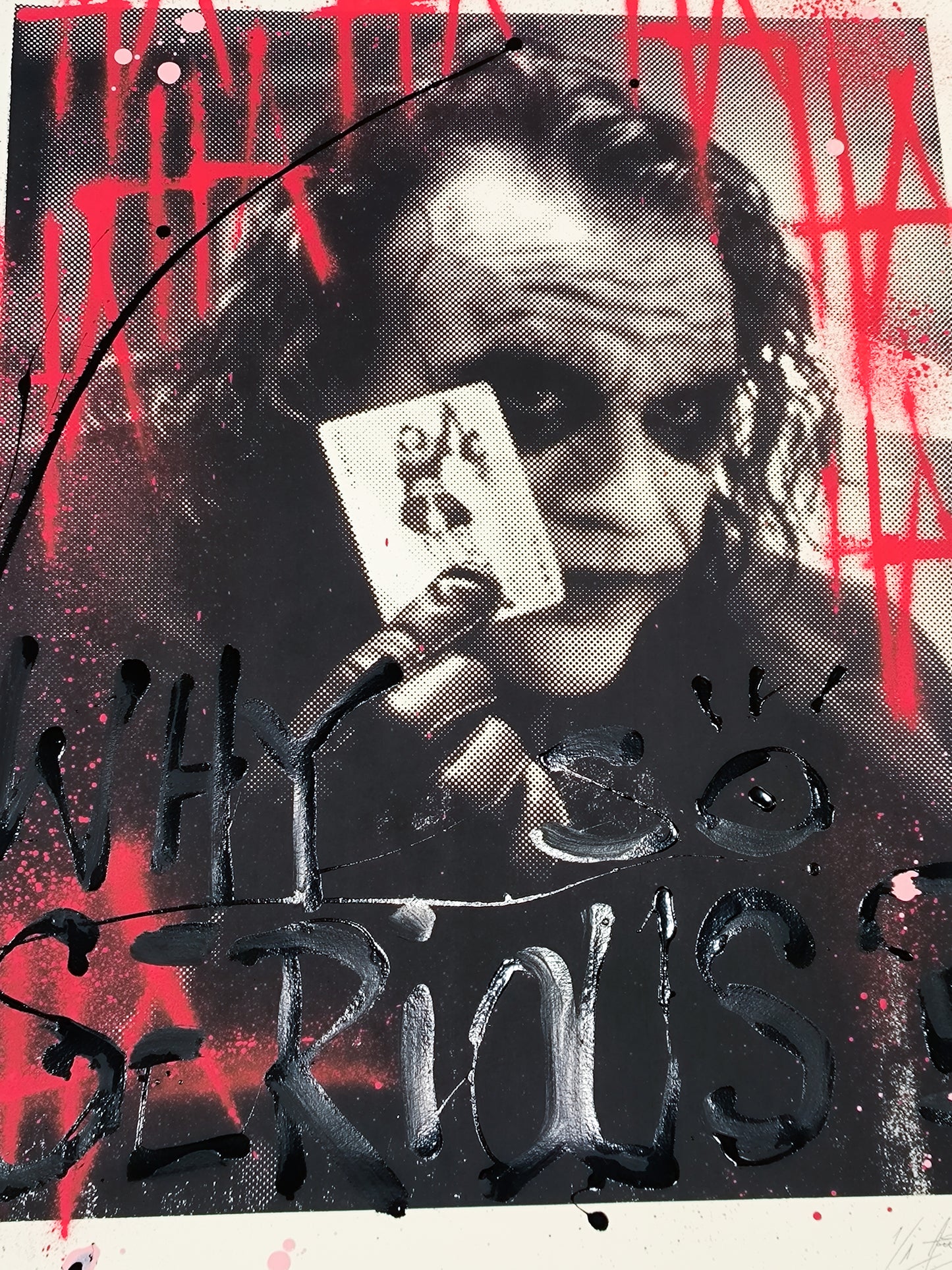 Joker - Retrato print (original painting on paper) Arte Urbano Barcelona