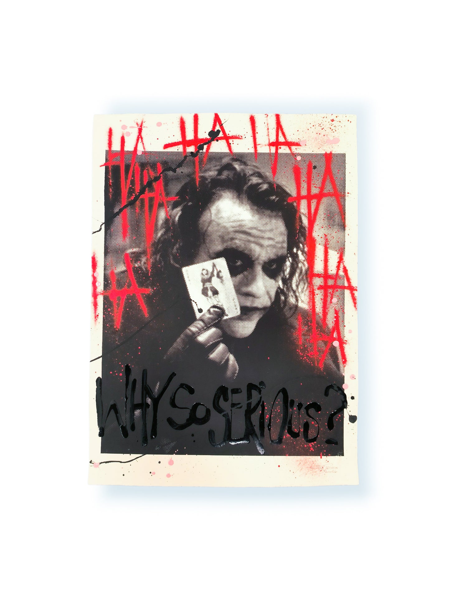 Joker - Retrato print (original painting on paper) Arte Urbano Barcelona