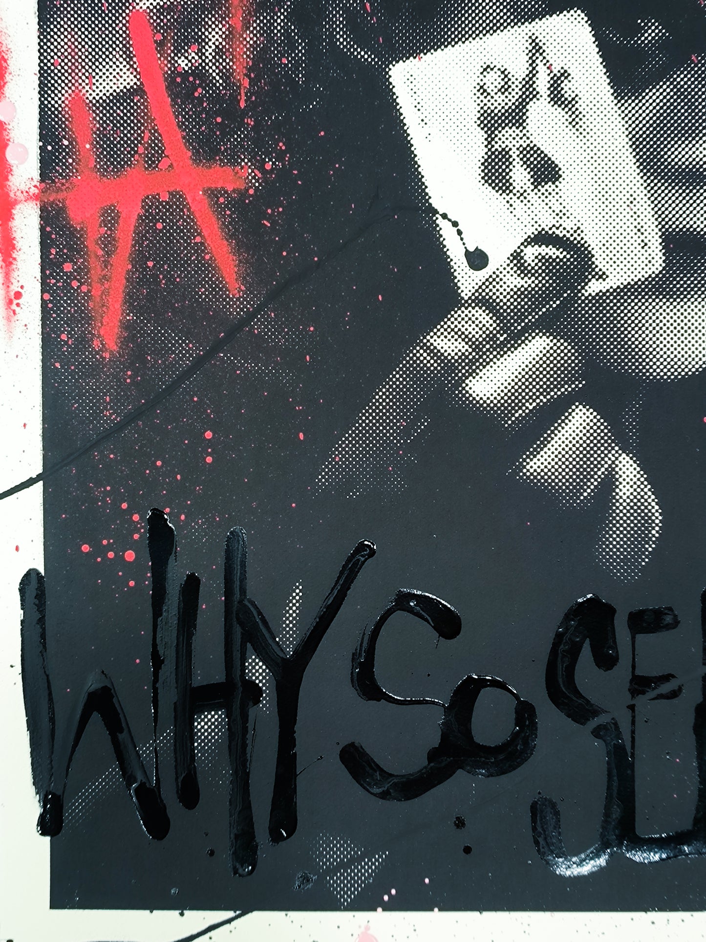 Joker - Retrato print (original painting on paper) Arte Urbano Barcelona