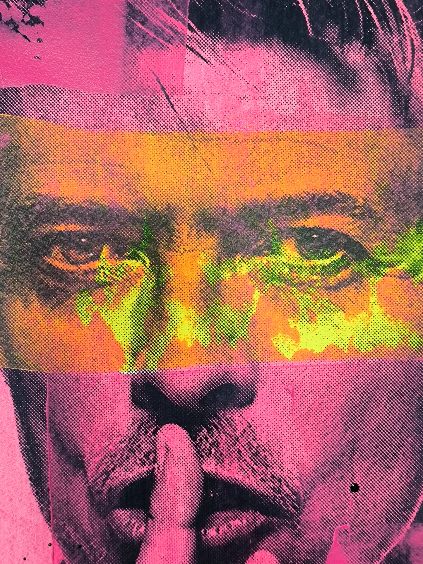 David Bowie - Retrato print (original painting on paper) Arte Urbano Barcelona