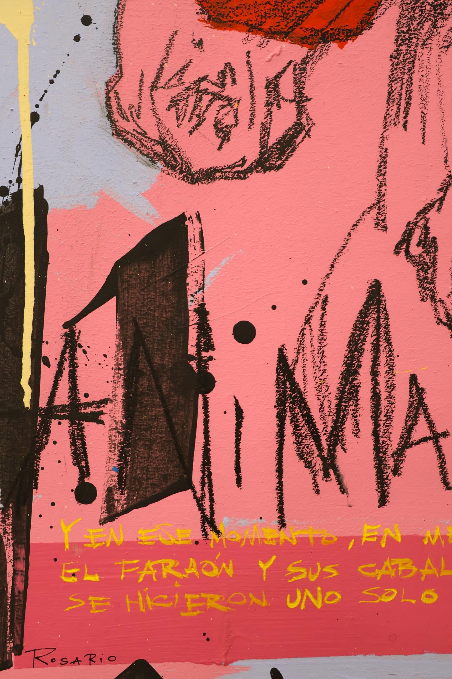 Los caballos del Faraón - Original paint on wood - Arte Urbano Barcelona