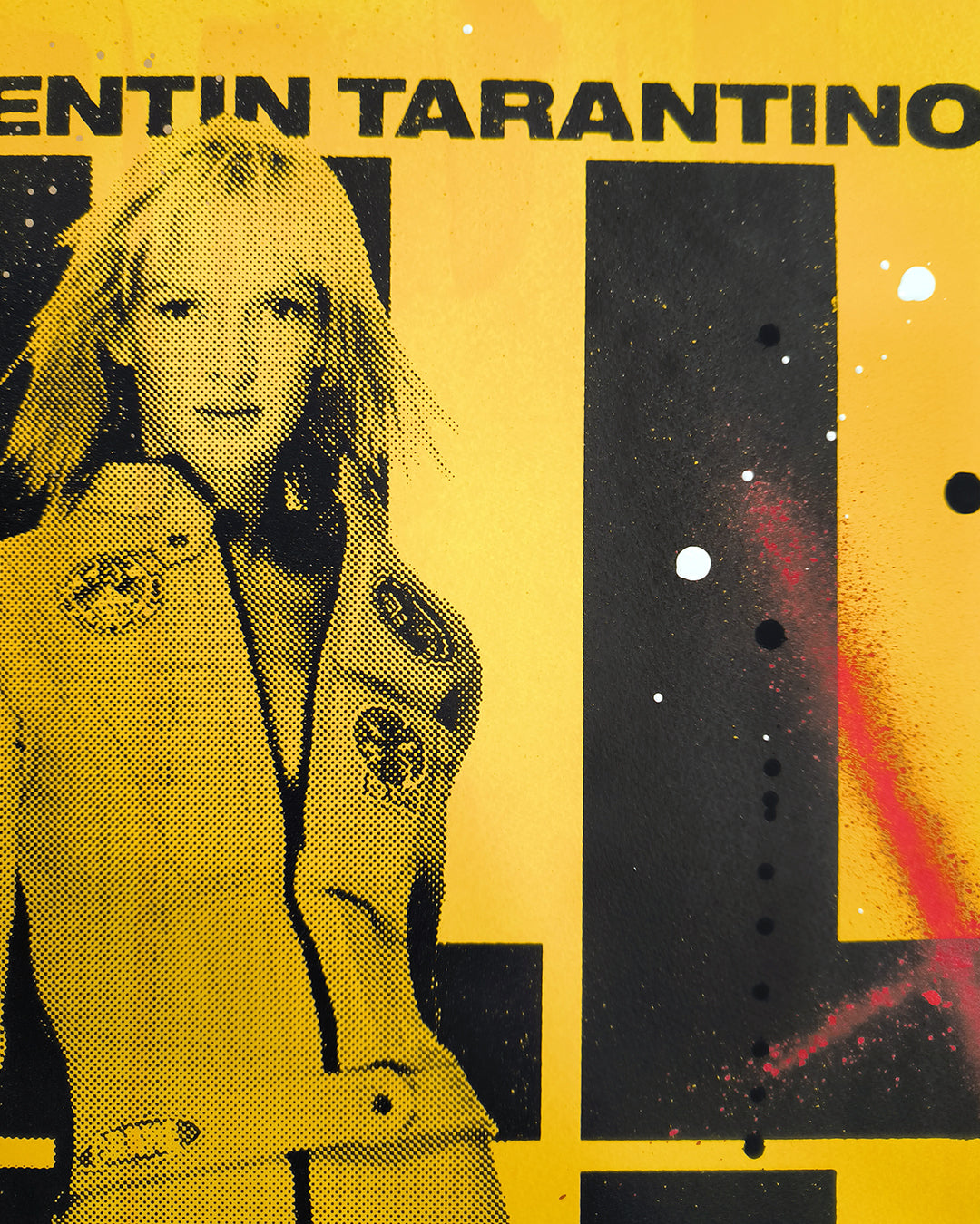 Kill Bill Vol. I - Retrato Print (Original painting on paper) Arte Urbano Barcelona