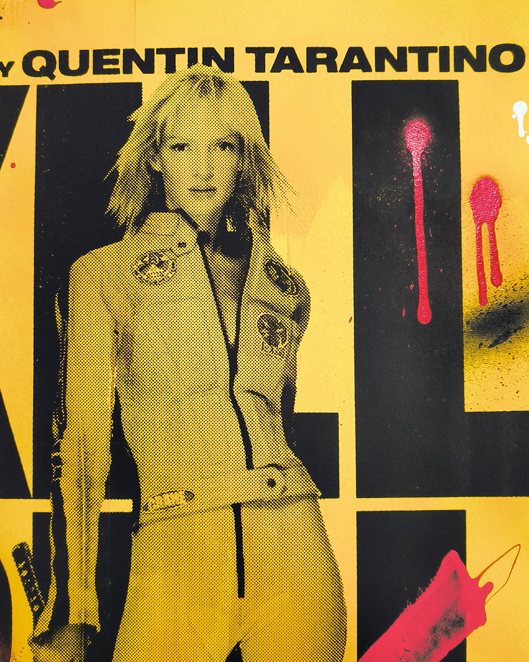 Kill Bill Vol. I - Retrato Print (Original painting on paper) Arte Urbano Barcelona