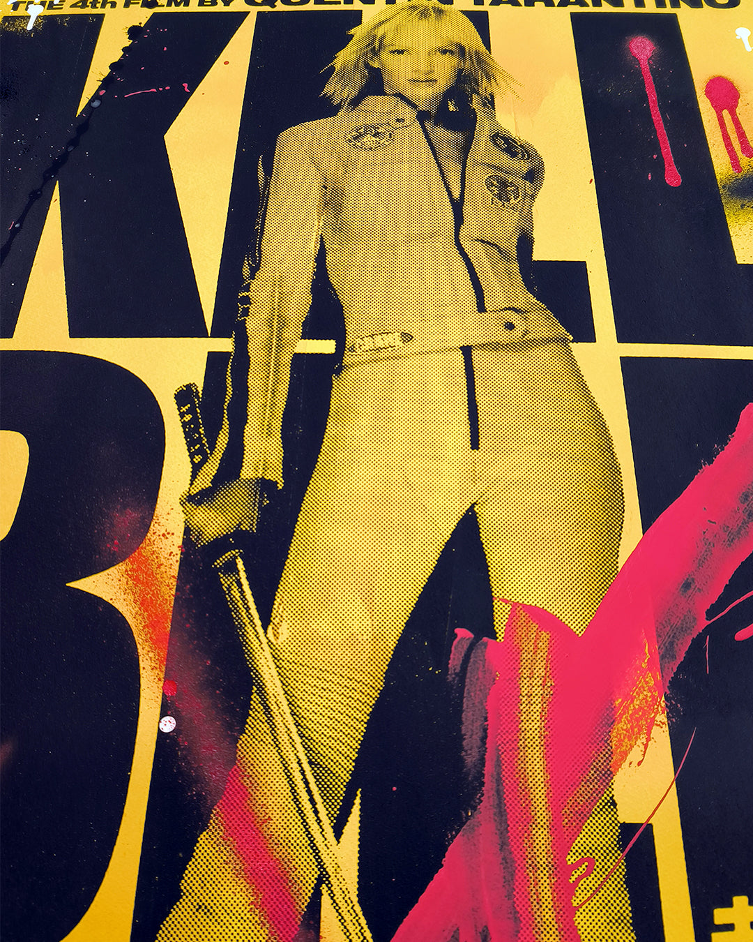 Kill Bill Vol. I - Retrato Print (Original painting on paper) Arte Urbano Barcelona